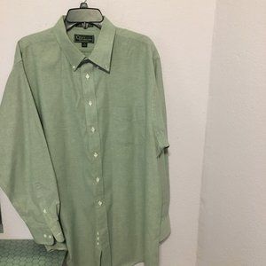 Lt green button down oxford Sz 18  34/35